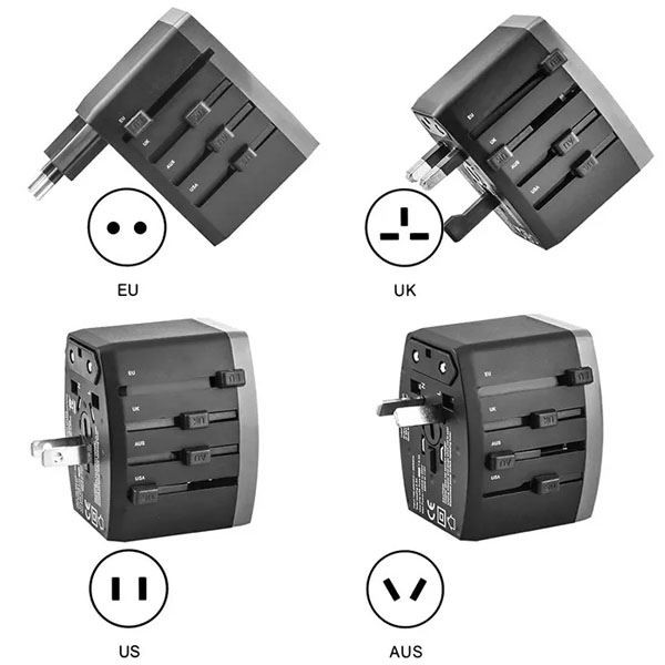 Dì addio all'assenza di elettricità, presa da viaggio per uso generico con po...